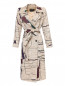 Пальто легкое из ткани с рисунком Marina Rinaldi  –  Общий вид