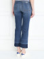 Укороченные джинсы с контрастной отделкой Weekend Max Mara  –  МодельВерхНиз1