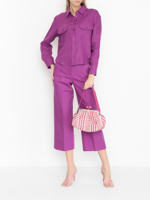 Плетеная сумка с 2-мя ремешками Weekend Max Mara - МодельОбщийВид