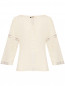 Блуза из шелка с вышивкой Seventy  –  Общий вид