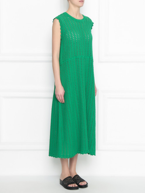 Платье с ажурным узором без рукавов Jil Sander - МодельВерхНиз