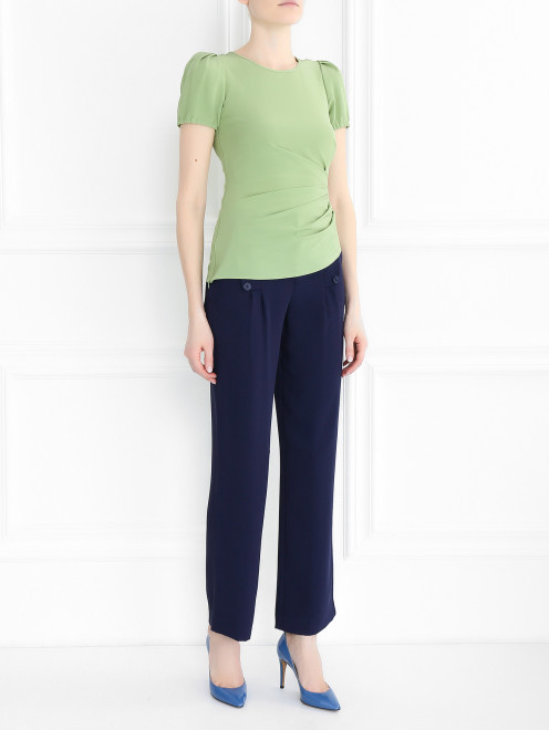 Укороченные брюки с декором Emporio Armani - Модель Общий вид