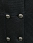 Пальто из хлопка с металлическими пуговицами Emporio Armani  –  Деталь