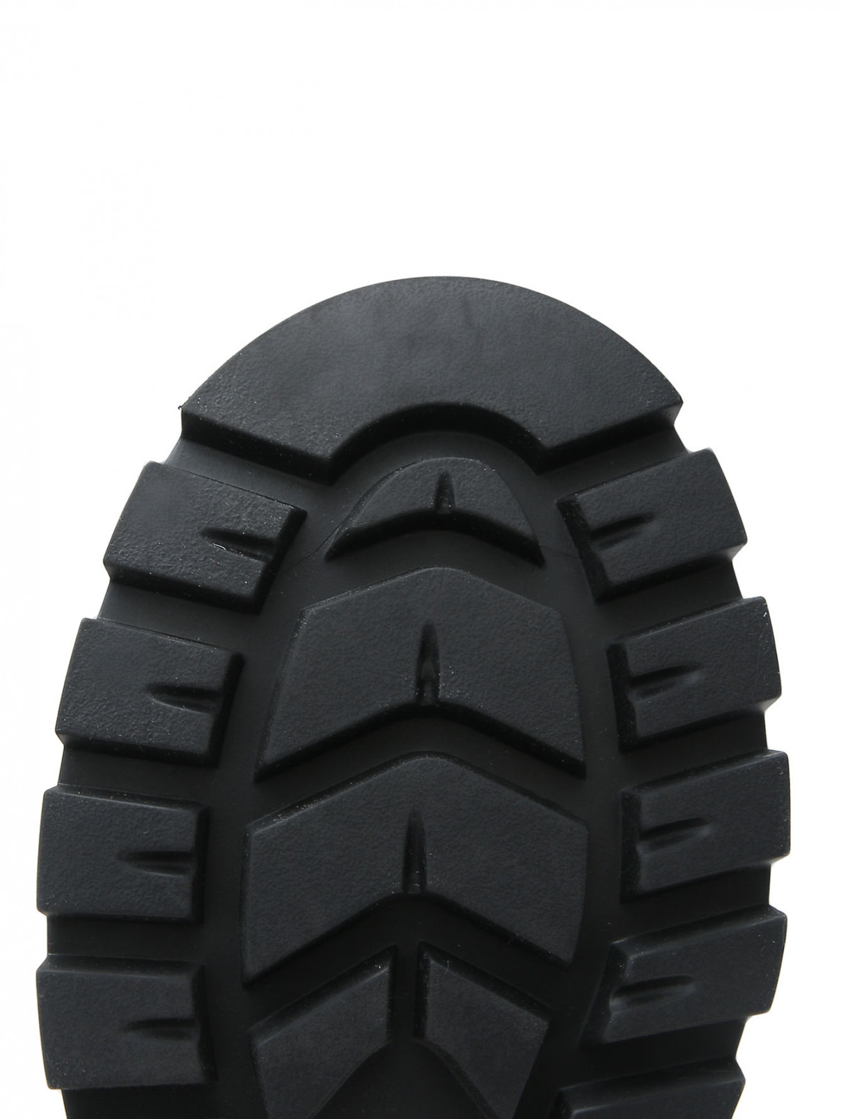 Ботинки из кожи на шнуровке MM6  –  Деталь  – Цвет:  Серый