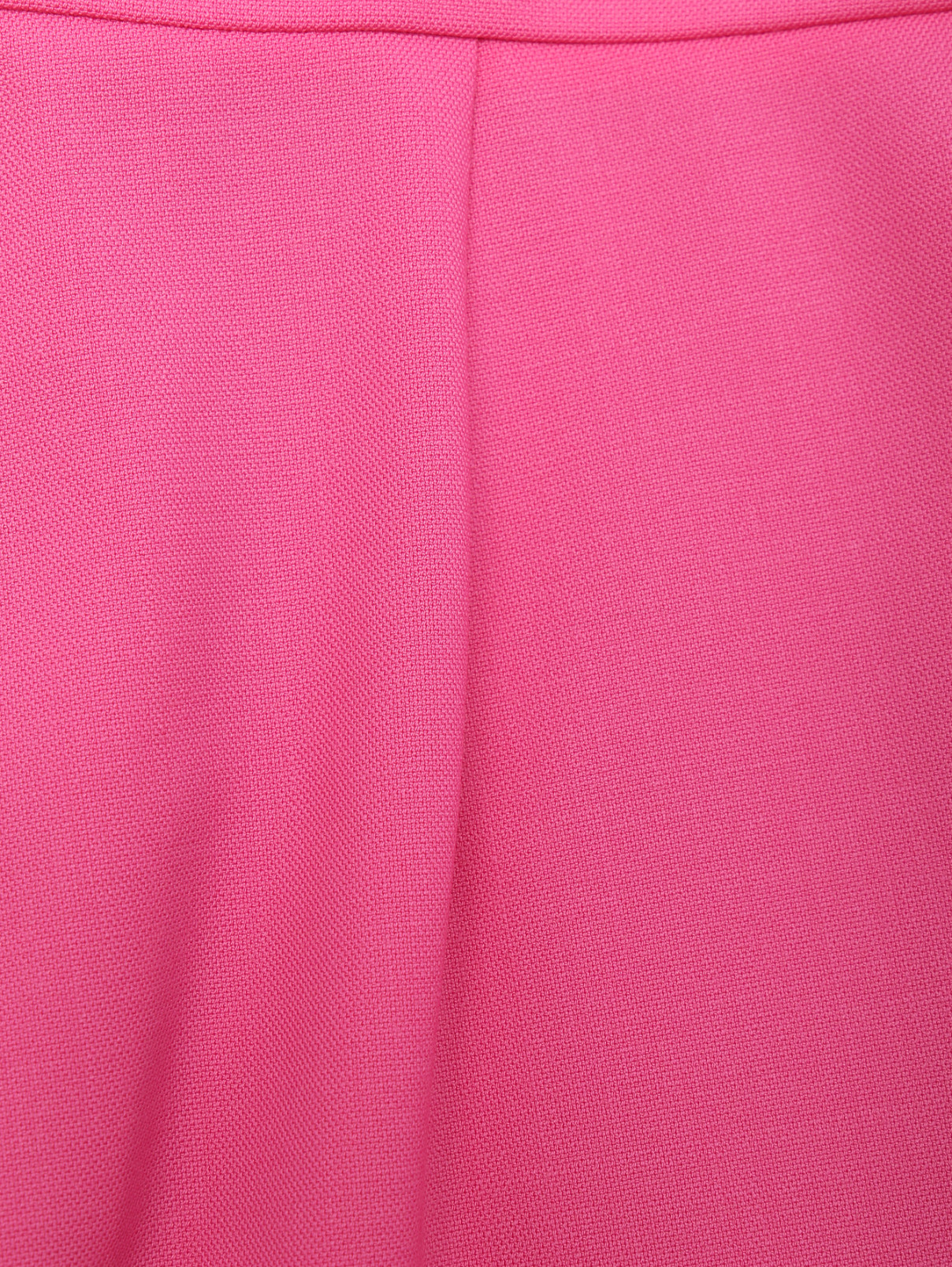 Брюки из шерсти укороченные Max Mara  –  Деталь  – Цвет:  Розовый