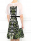 Платье-мини из шелка с узором Kira Plastinina  –  Модель Верх-Низ1