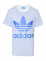 Футболка из хлопка с логотипом Adidas Originals  –  Общий вид