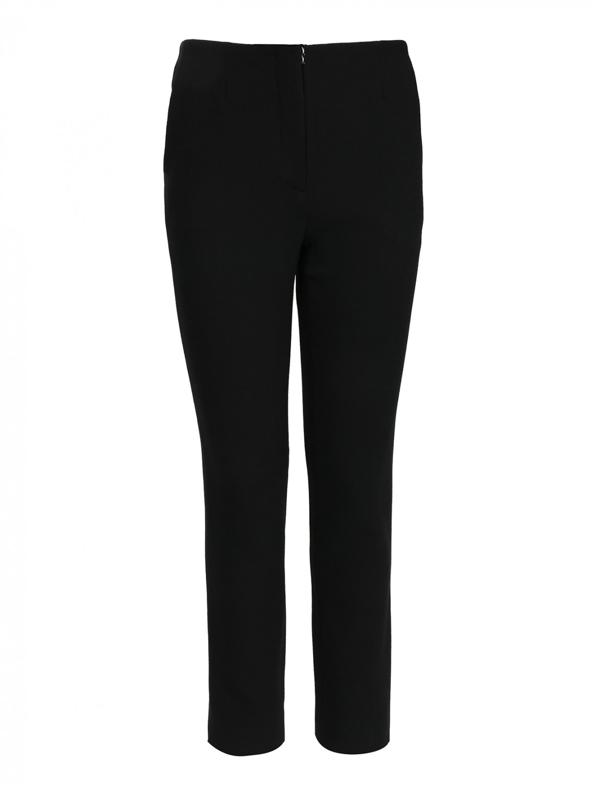 Узкие брюки из шерсти Aquilano Rimondi  –  Общий вид  – Цвет:  Черный