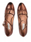 Туфли из кожи металлик на устойчивом каблуке L'Autre Chose  –  Обтравка4