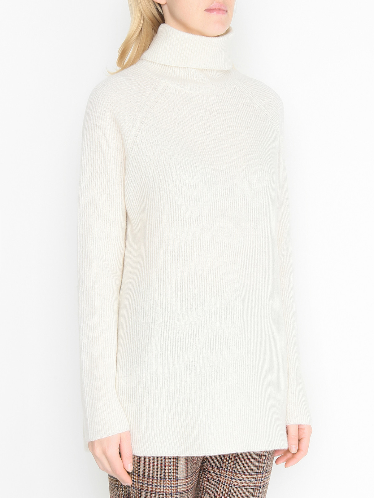 Однотонный свитер из смешанной шерсти Max&Co  –  МодельВерхНиз  – Цвет:  Белый