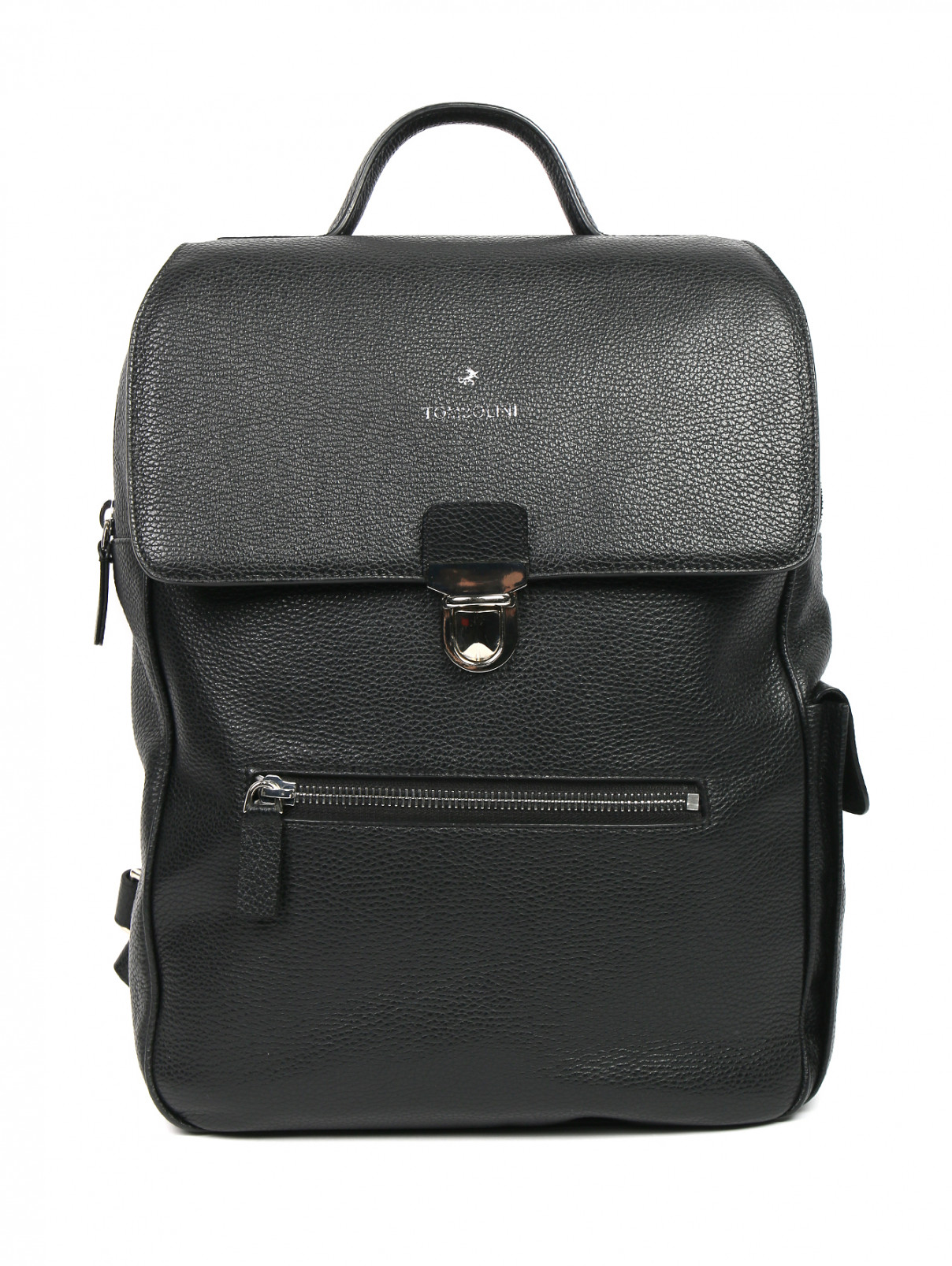 Рюкзак из кожи Tombolini  –  Общий вид  – Цвет:  Черный