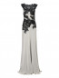Платье макси из шелка с кружевным верхом Alberta Ferretti  –  Общий вид
