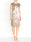 Платье из хлопка с цветочным узором Max Mara  –  Модель Общий вид