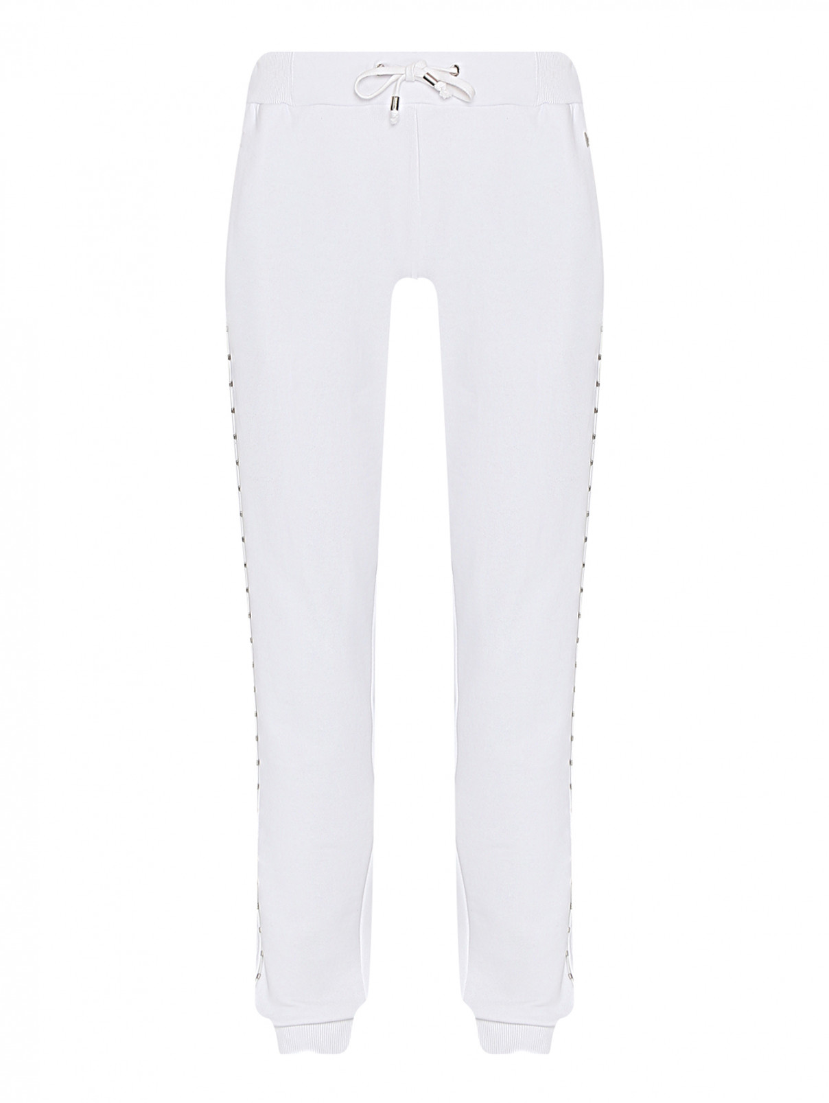 Спортивные брюки на резинке Versace Jeans  –  Общий вид  – Цвет:  Белый