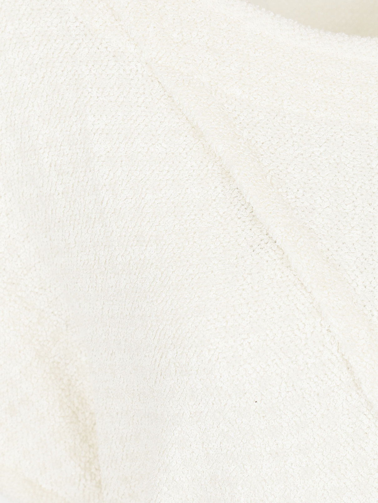 Платье из мохера с напылением Maison Ullens  –  Деталь  – Цвет:  Белый