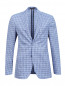 Легкий пиджак из шерсти с узором "клетка" Corneliani ID  –  Общий вид
