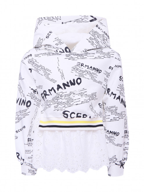 Толстовка с подкладом из шитья Ermanno Scervino Junior - Общий вид