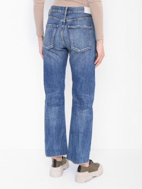 Прямые джинсы с высокой посадкой - МодельВерхНиз1