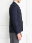 Пиджак однобортный из хлопка с узором Armani Collezioni  –  Модель Верх-Низ2