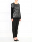 Джемпер из шелка и кашемира декорированный пайетками DKNY  –  Модель Общий вид