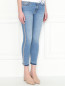 Укороченные джинсы с декоративной отделкой Ermanno Scervino  –  МодельВерхНиз