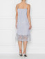 Платье в бельевом стиле декорированное кружевом Marina Rinaldi  –  МодельВерхНиз1