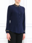 Блуза из шелка декорированная цепями Moschino  –  Модель Верх-Низ