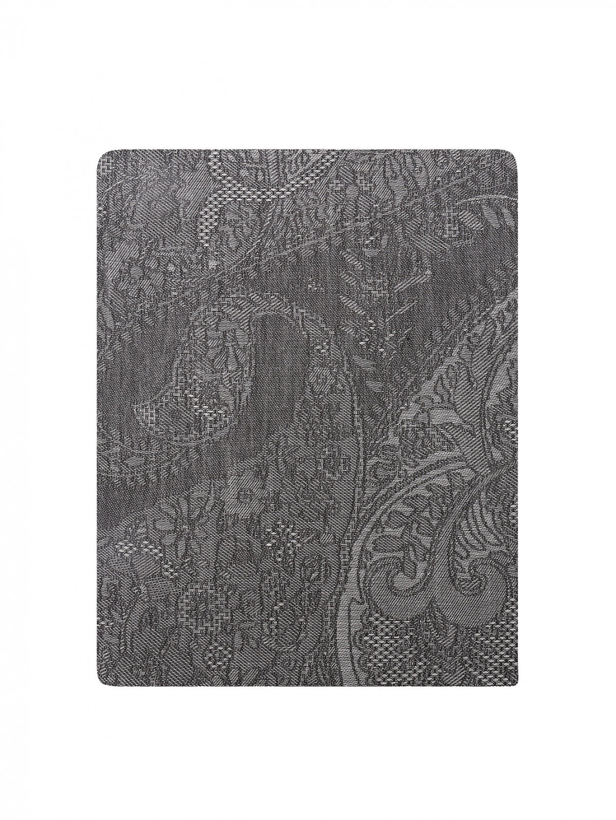 Платок из вискозы с узором Weekend Max Mara  –  Общий вид  – Цвет:  Серый