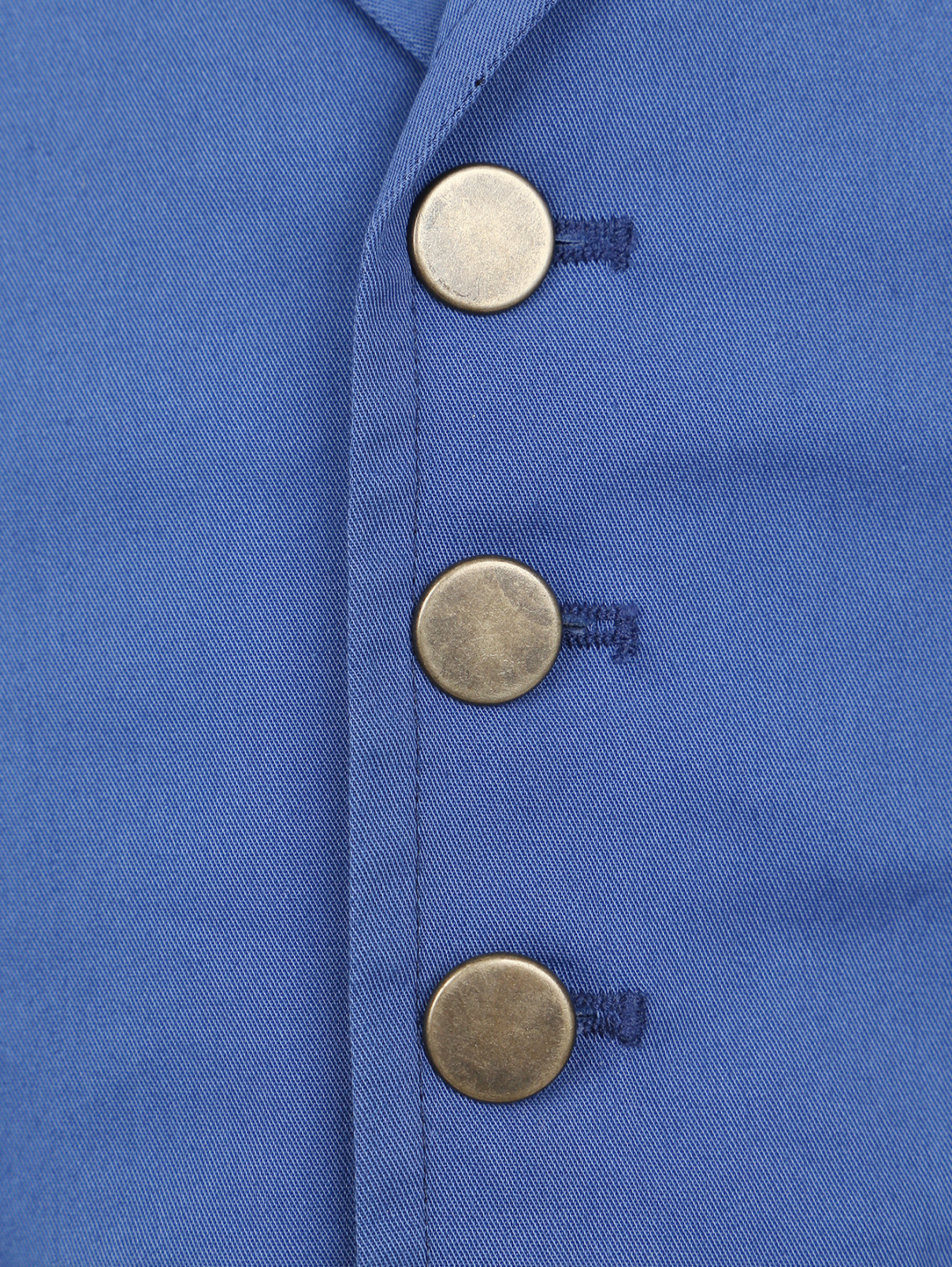 Жилет из хлопка с карманами MiMiSol  –  Деталь1  – Цвет:  Синий