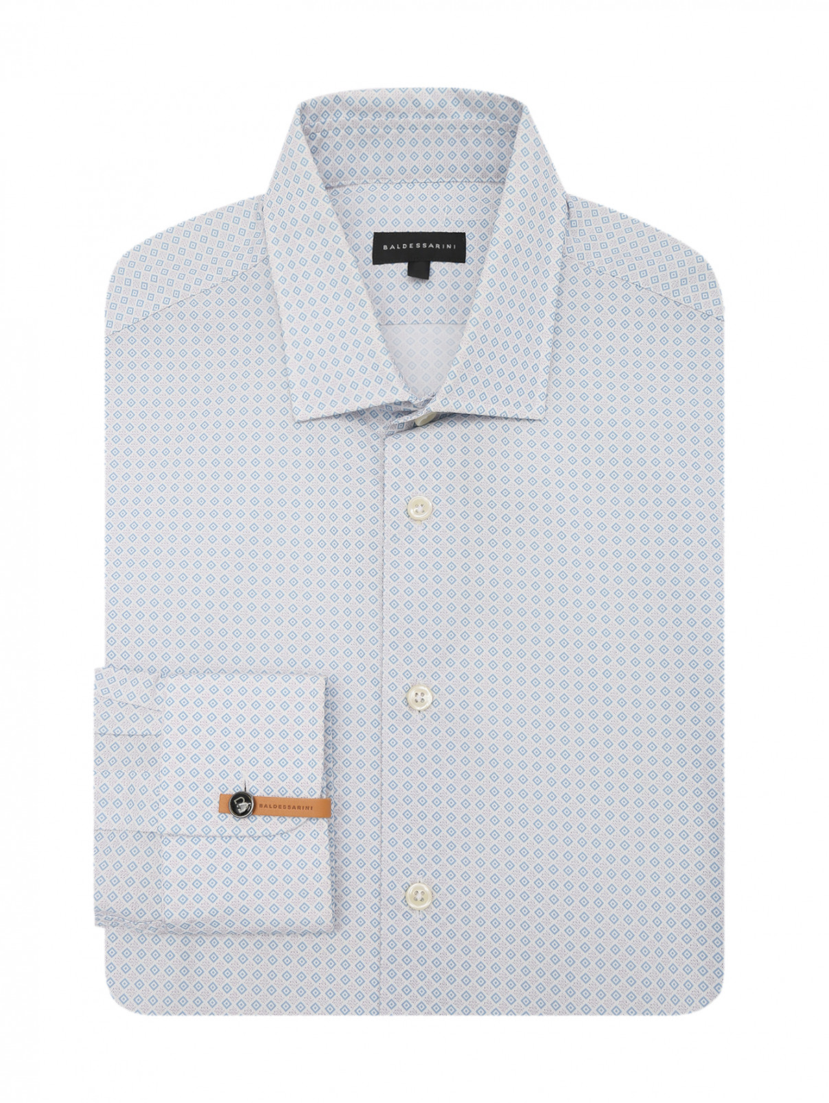 Рубашка из хлопка с узором Baldessarini  –  Общий вид  – Цвет:  Узор
