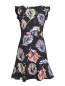 Платье-мини из хлопка с узором Max&Co  –  Общий вид