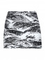 Мини-юбка из хлопка с узором Kenzo  –  Общий вид