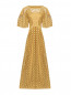Платье-макси из смешанного хлопка с вышивкой Alberta Ferretti  –  Общий вид