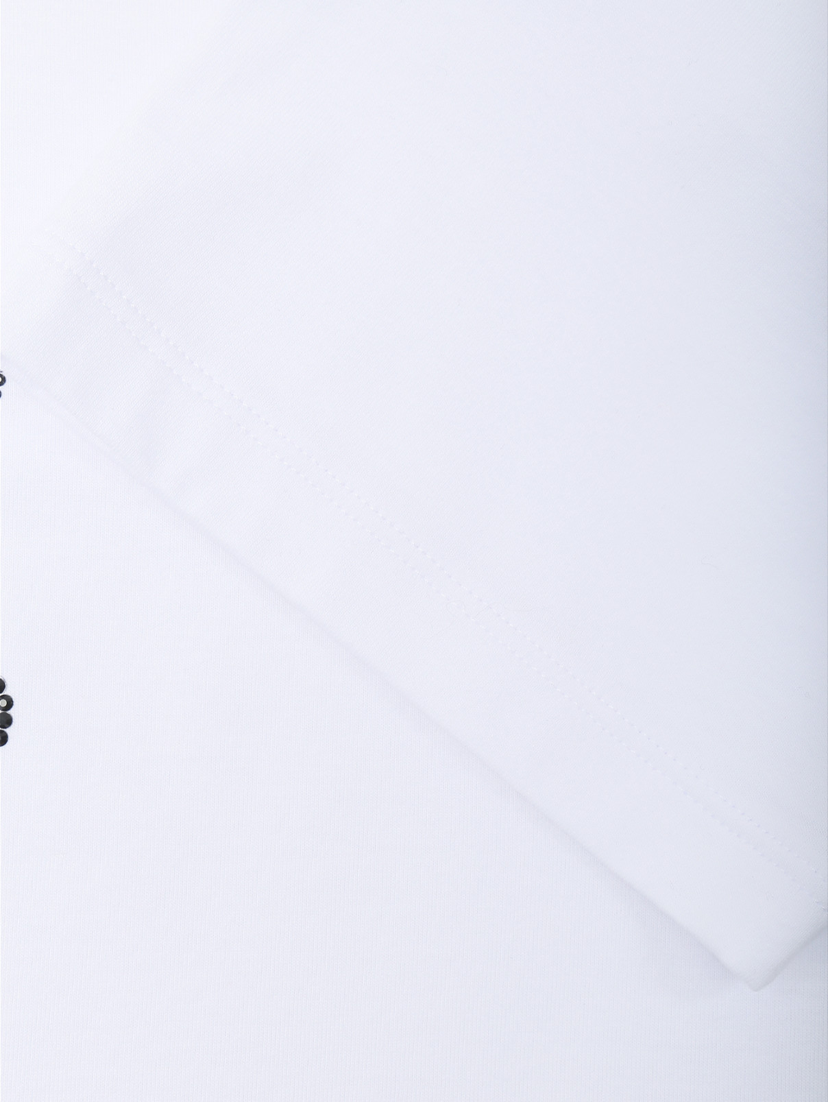 Футболка из хлопка с логотипом Ermanno Scervino  –  Деталь  – Цвет:  Белый