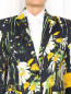 Пиджак из хлопка с цветочным узором Jean Paul Gaultier  –  Модель Общий вид1
