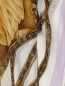 Платок из смешанного шелка с узором и бахромой Versace 1969  –  Деталь