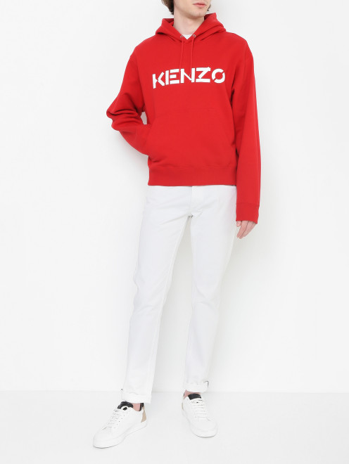 Толстовка из хлопка с логотипом Kenzo - МодельОбщийВид