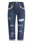 Укороченные джинсы с декоративной отделкой Forte Dei Marmi Couture  –  Общий вид