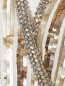 Платье-макси с запахом в паетках, декорированное кристаллами Jenny Packham  –  Деталь