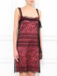 Кружевное платье-мини из шелка Alberta Ferretti  –  Модель Верх-Низ