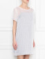 Платье двухслойное в клетку Calvin Klein  –  МодельВерхНиз