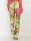 Свободные брюки на резинке из шелка с цветочным узором Antonio Marras  –  Модель Верх-Низ1