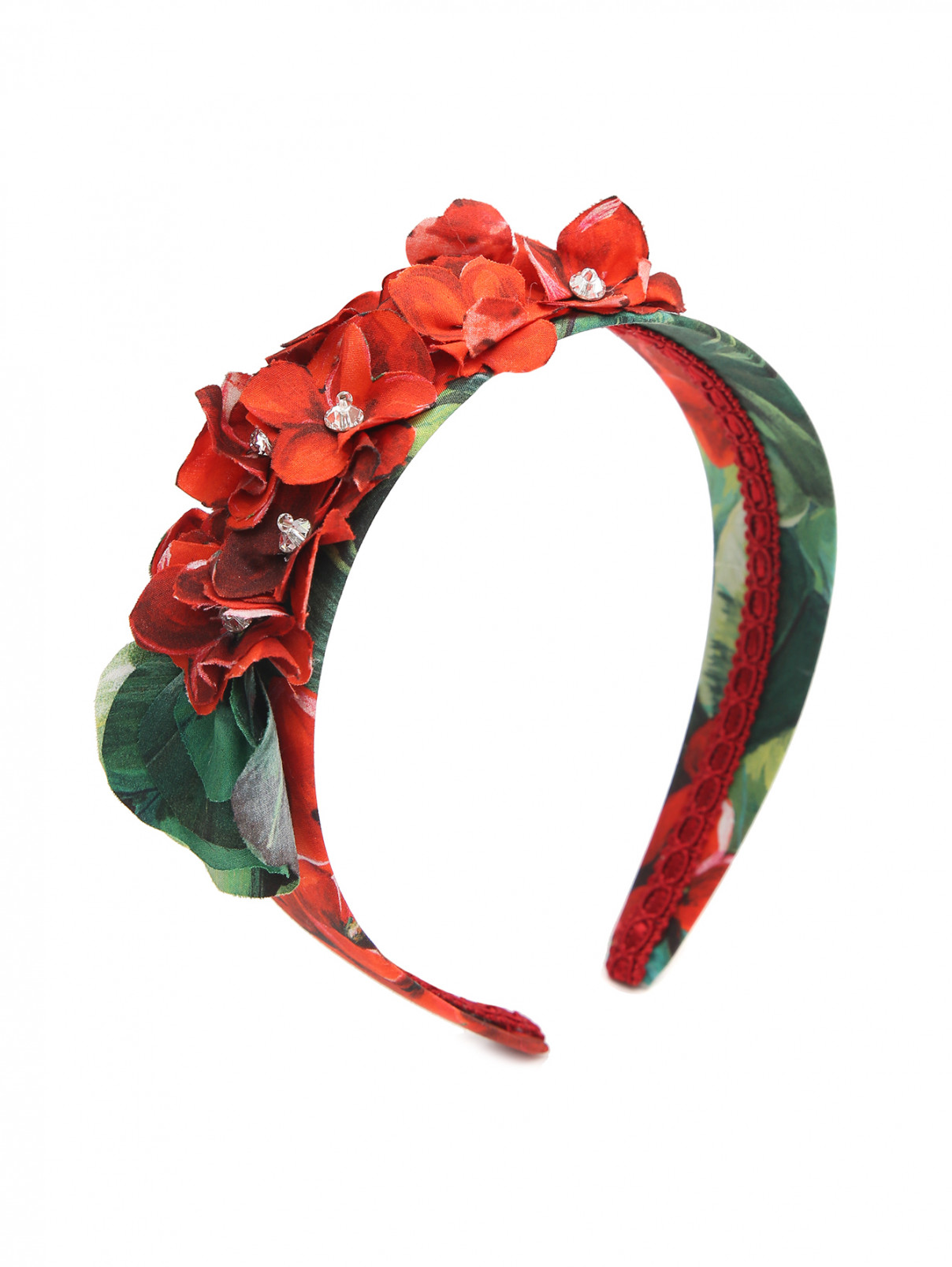 Текстильный ободок с декором Dolce & Gabbana  –  Общий вид  – Цвет:  Узор