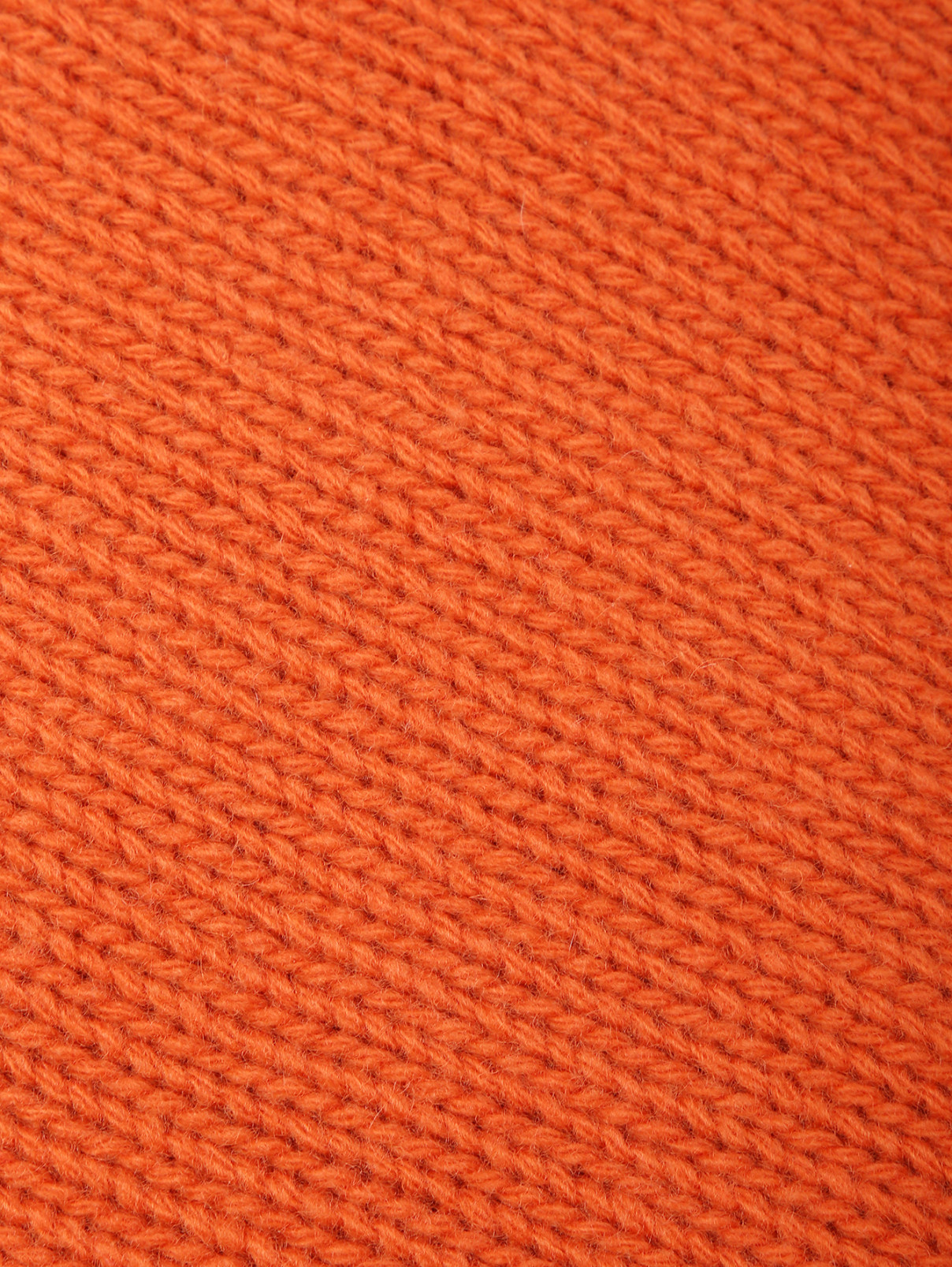 Шарф с бахромой из шерсти Weekend Max Mara  –  Деталь  – Цвет:  Оранжевый