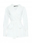 Блуза из хлопка с поясом Marina Rinaldi  –  Общий вид