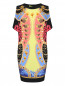 Трикотажное платье с узором Versace Jeans  –  Общий вид