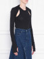 Лонгслив из хлопка с вырезами Helmut Lang  –  МодельВерхНиз