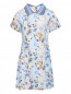 Платье с узором и складками Burberry  –  Общий вид