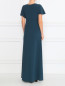 Однотонное платье-макси с коротким рукавом Max&Co  –  Модель Верх-Низ1