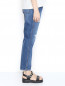 Укороченные джинсы с потертостями Ermanno Scervino  –  МодельВерхНиз2